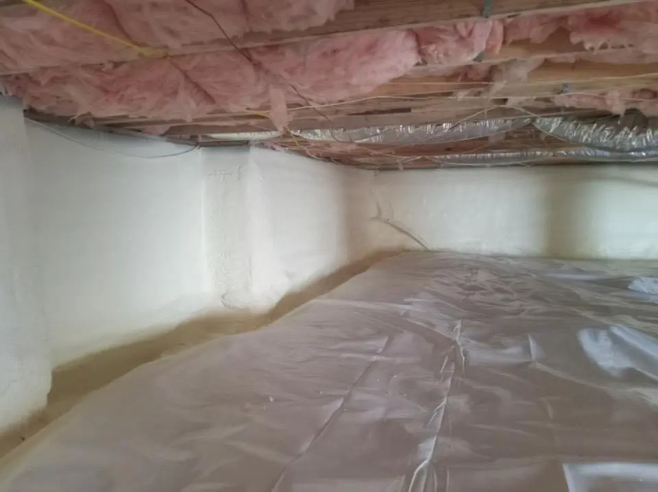 Crawl space encapsulation with closed-cell spray foam for Attic Insulation in Watsonville